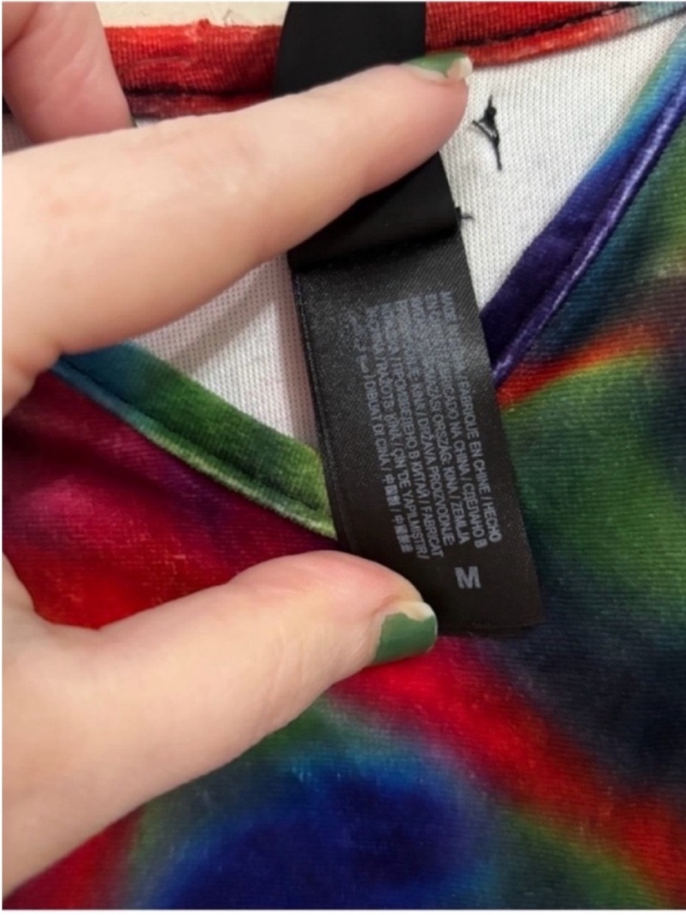 Hurley Multicolor Tie-Dye Velour Nebula Mini Dress - Picture 4 of 6